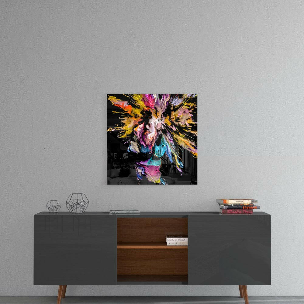 Hidden Silhouette Glass Wall Art.
