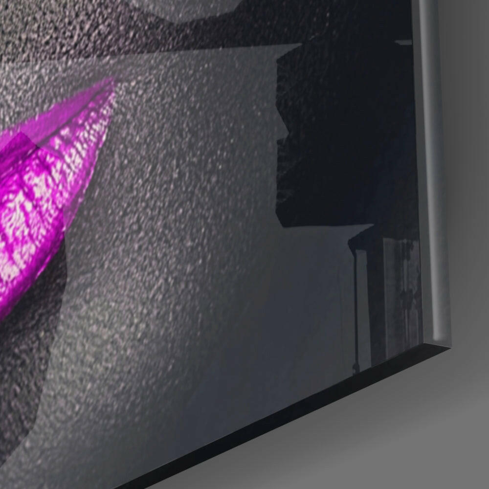 Pink Lashes Glass Wall Art.