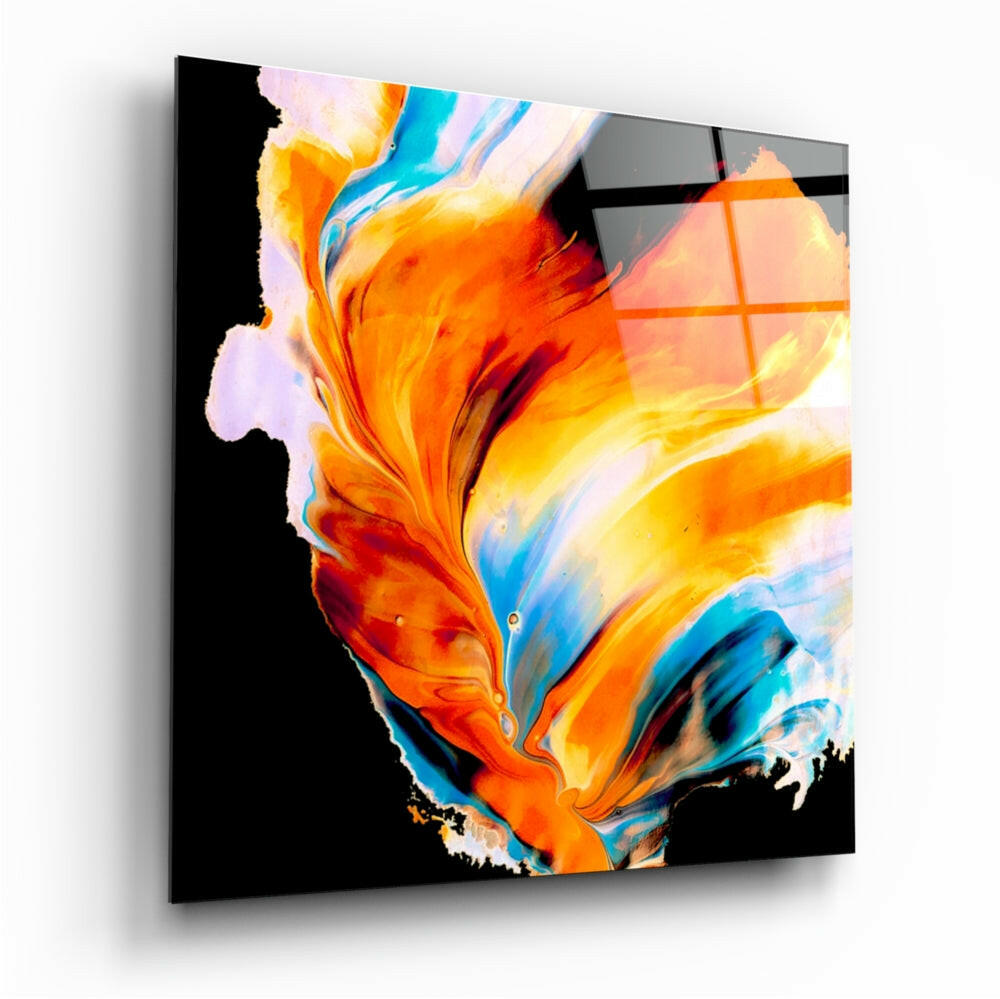 Dance of Colors Glass Wall Art.