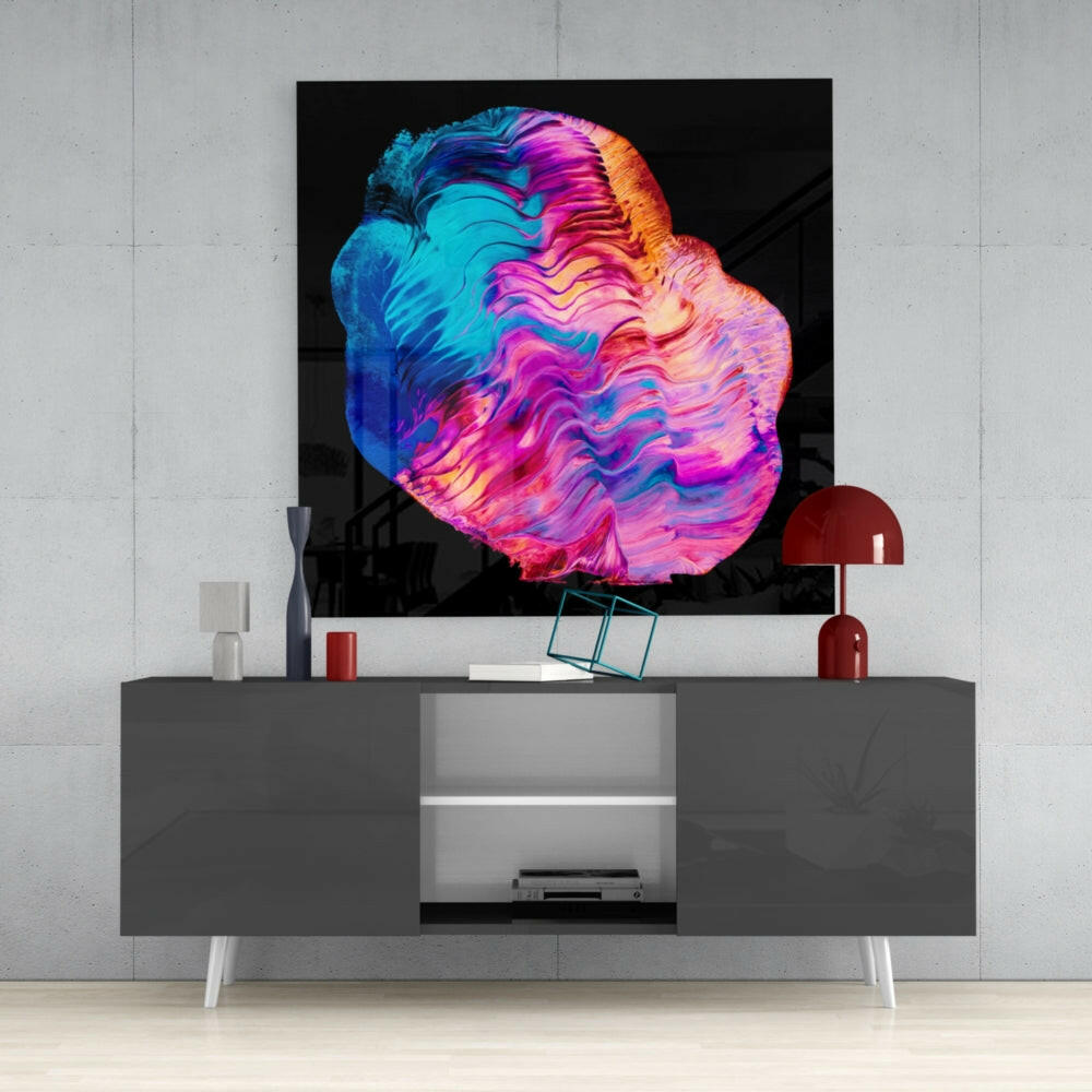 Dance of Colors Glass Wall Art.