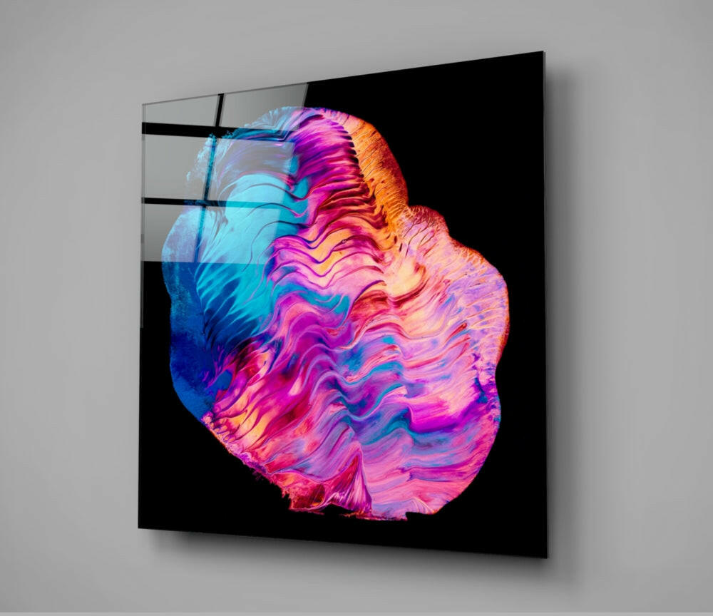 Dance of Colors Glass Wall Art.