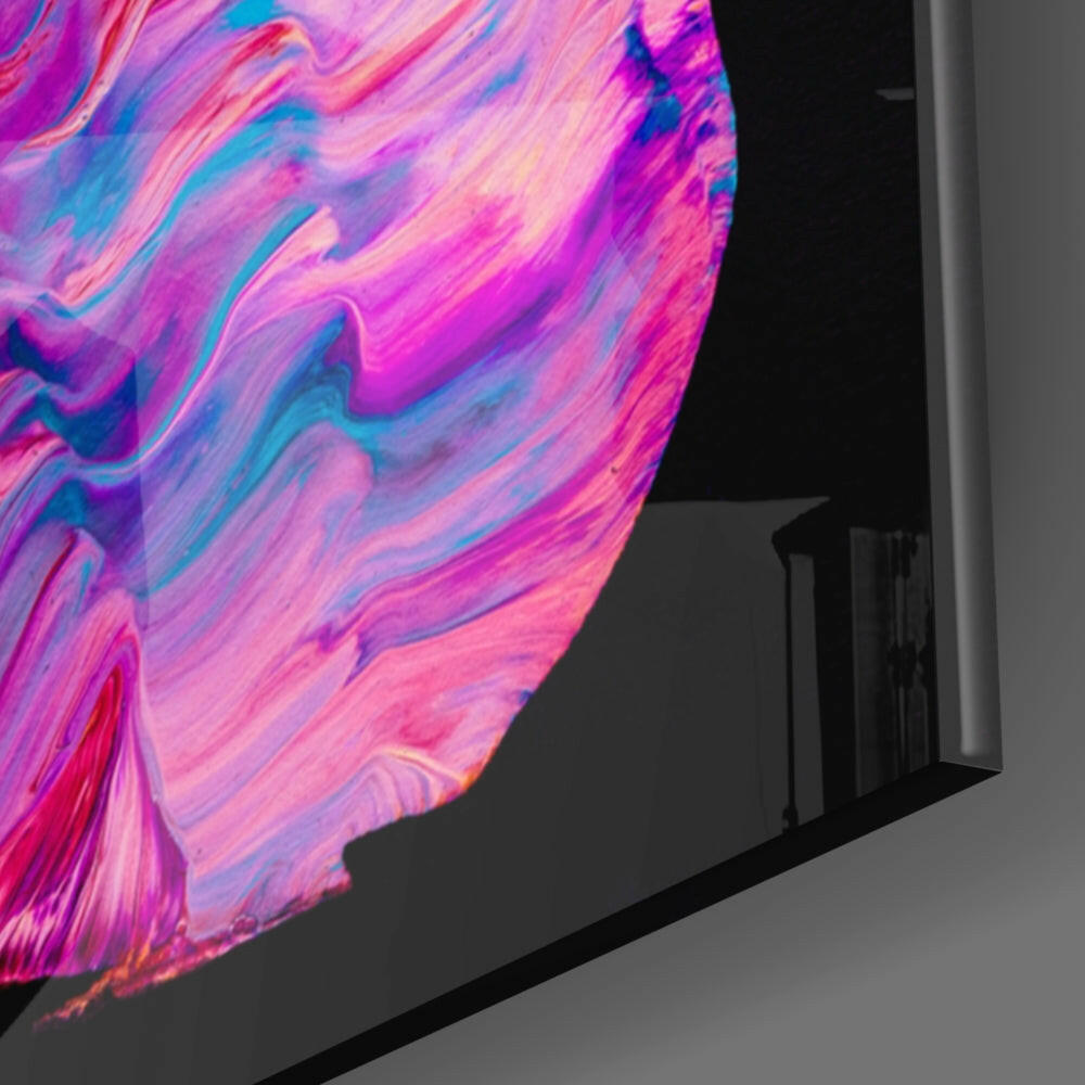 Dance of Colors Glass Wall Art.
