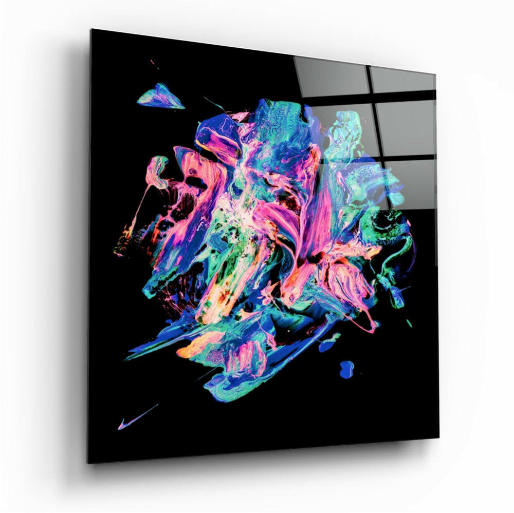 Dance of Colors Glass Wall Art.