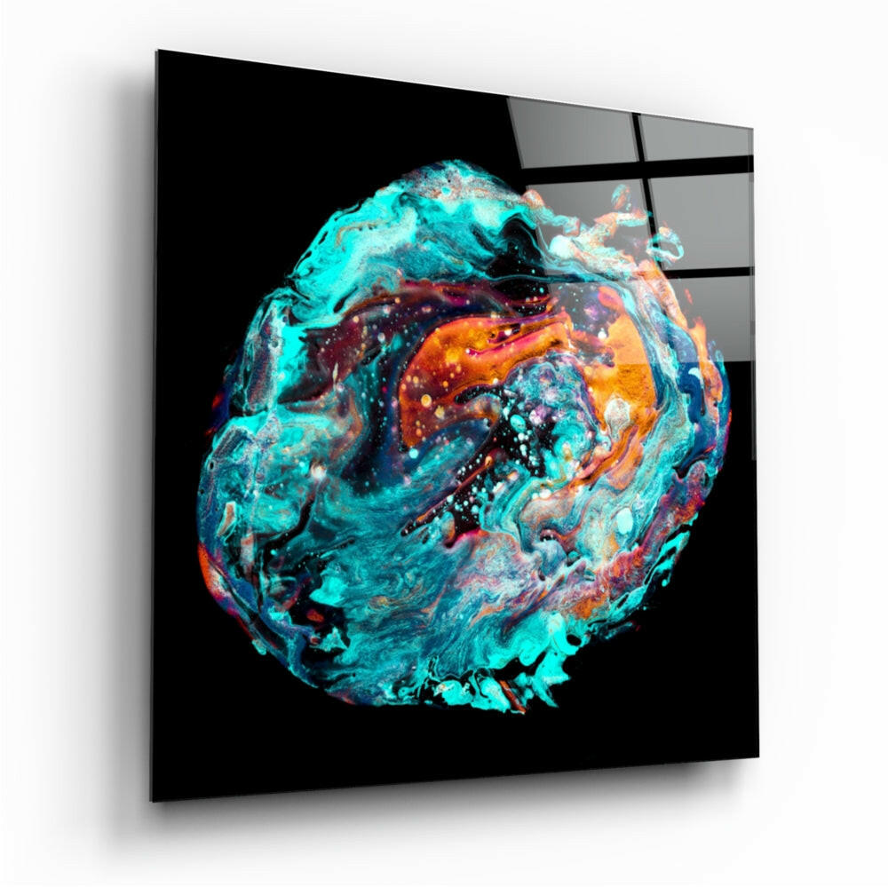 Dance of Colors Glass Wall Art.