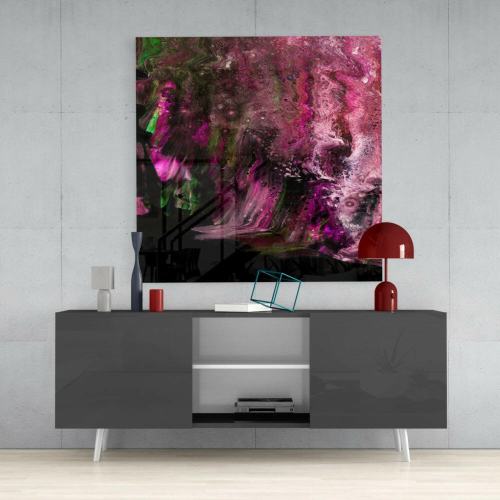 Flowing Colors Glass Wall Art.