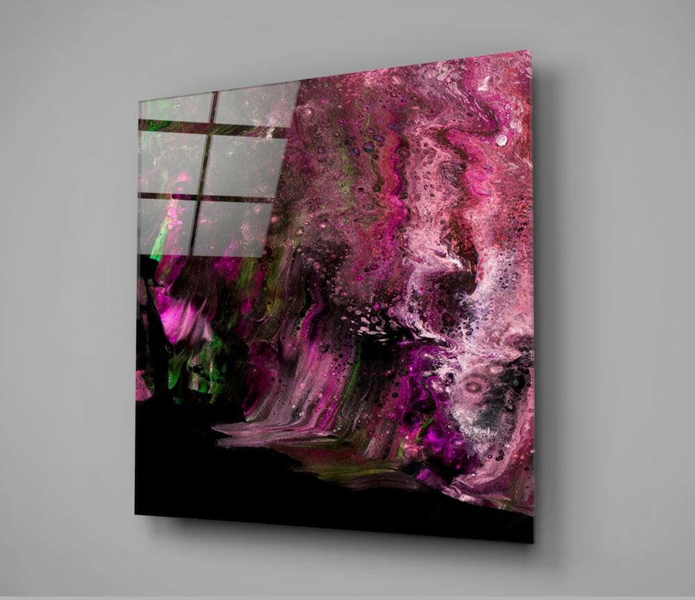 Flowing Colors Glass Wall Art.