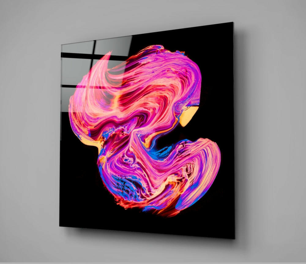 Dance of Colors Glass Wall Art.
