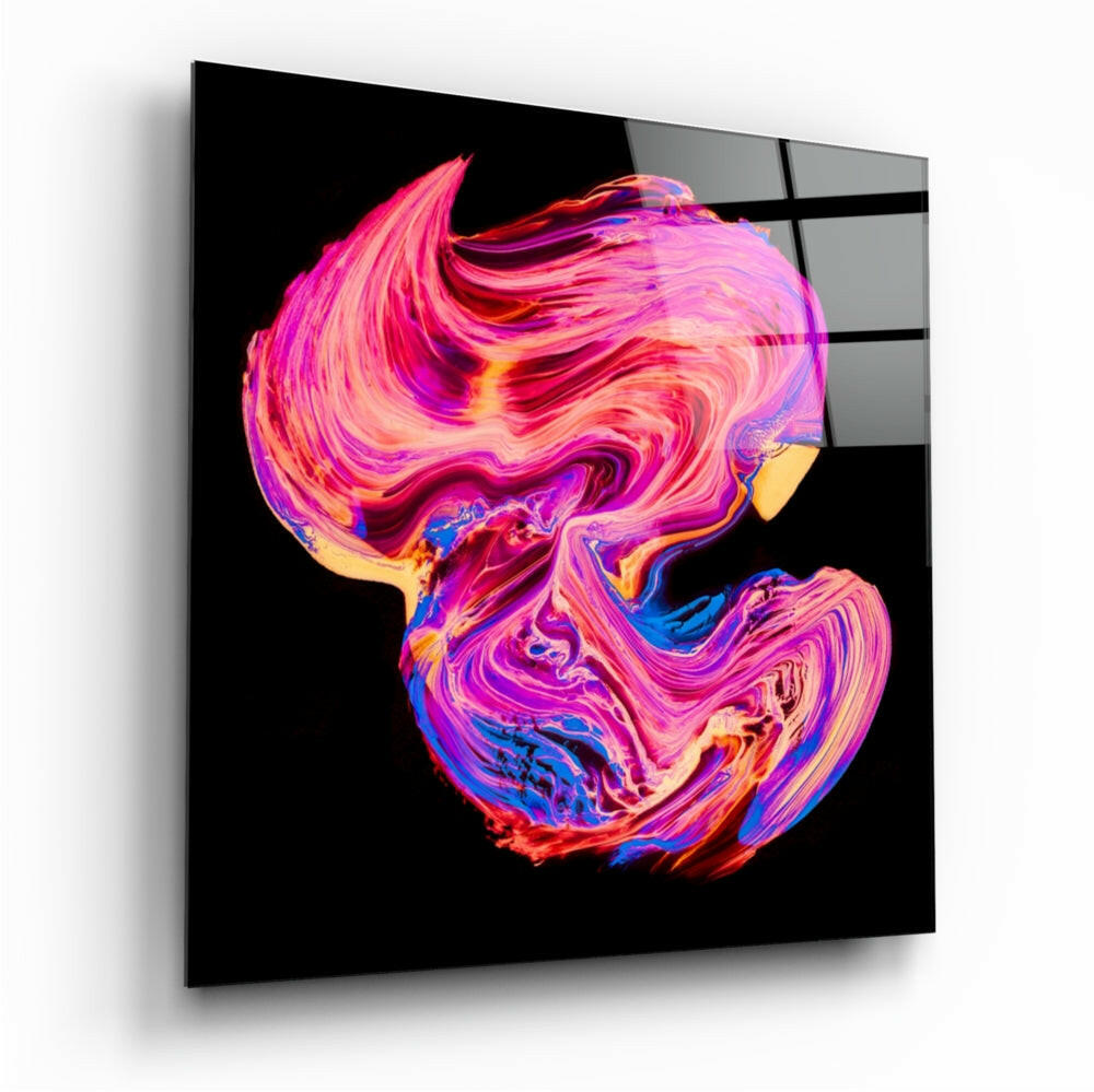 Dance of Colors Glass Wall Art.