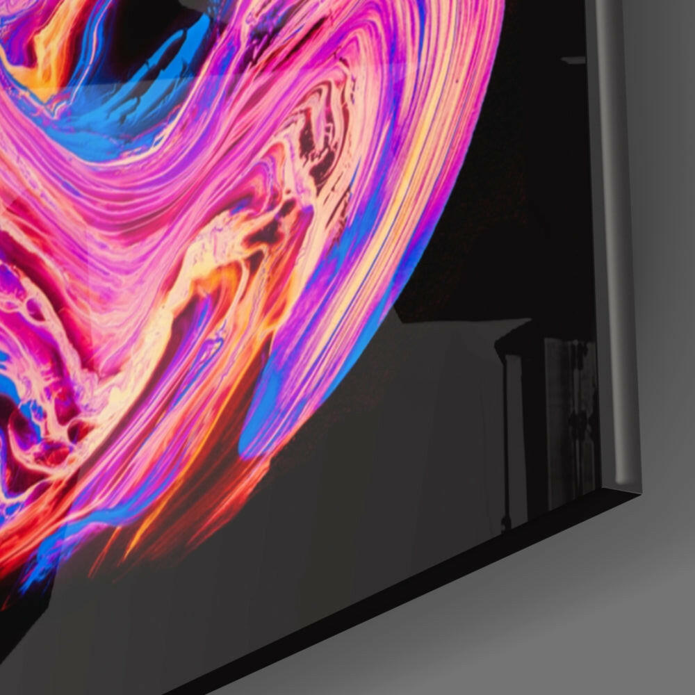 Dance of Colors Glass Wall Art.