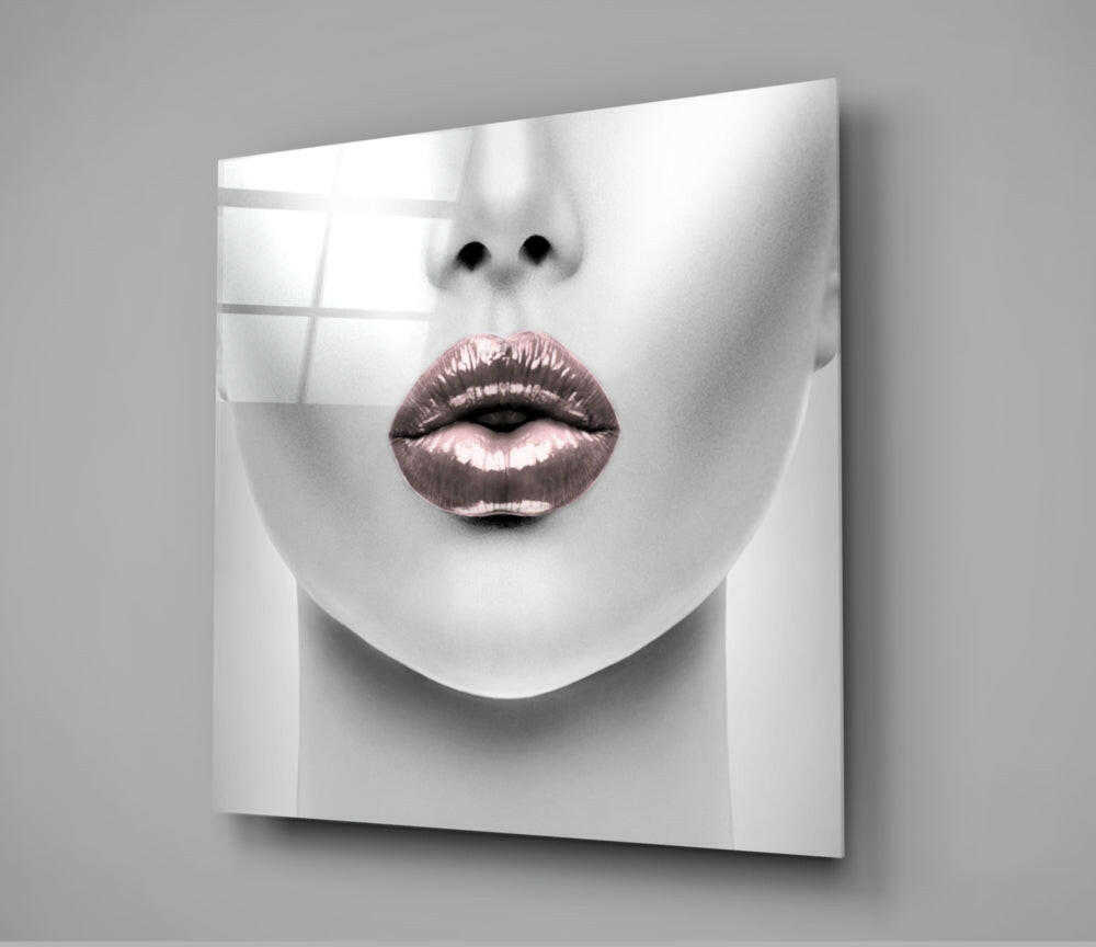 Lips Glass Wall Art.
