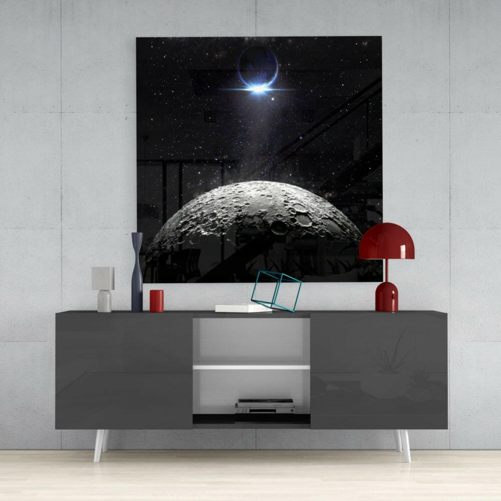 Moon Glass Wall Art.