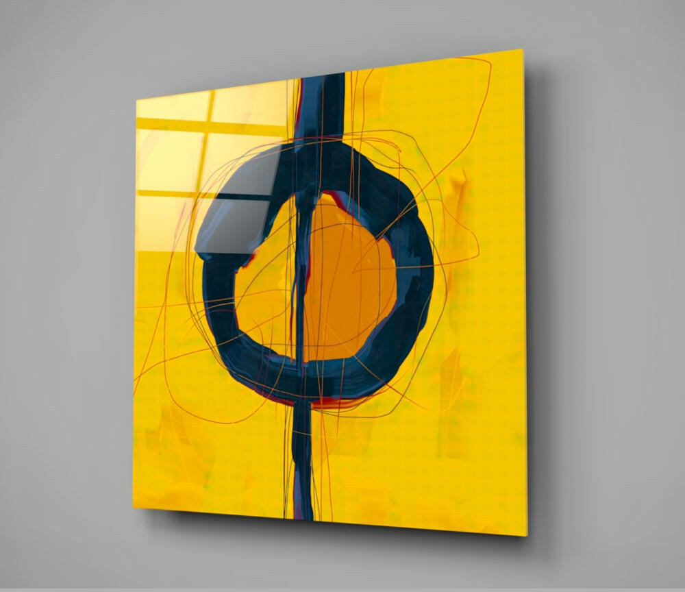 Abstract Glass Wall Art.