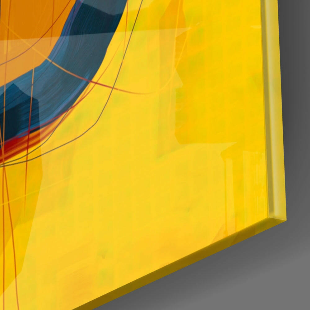 Abstract Glass Wall Art.