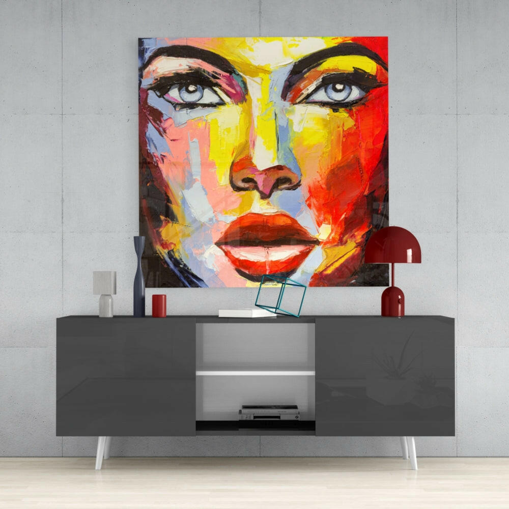 Women's Glass Wall Art.