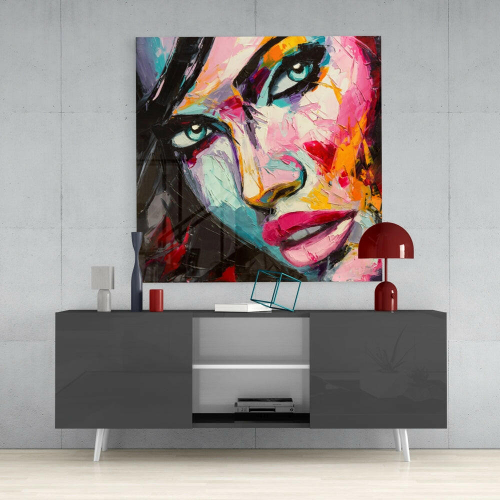 Women's Glass Wall Art.