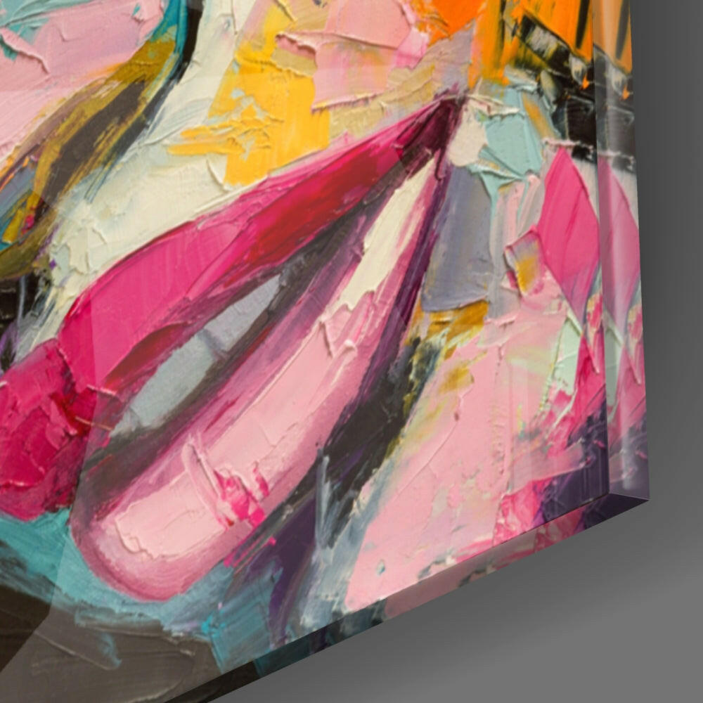 Women's Glass Wall Art.