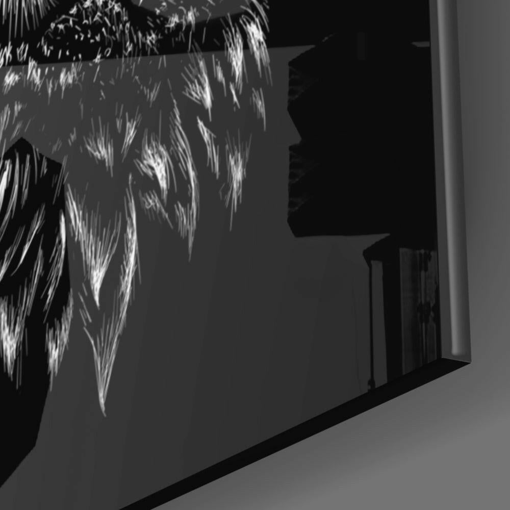 Owl Glass Wall Art.