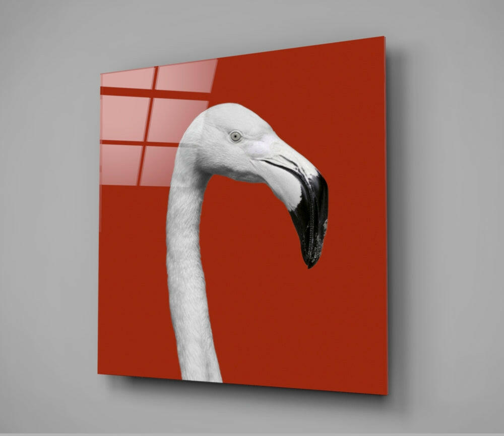 Flamingo Glass Wall Art.