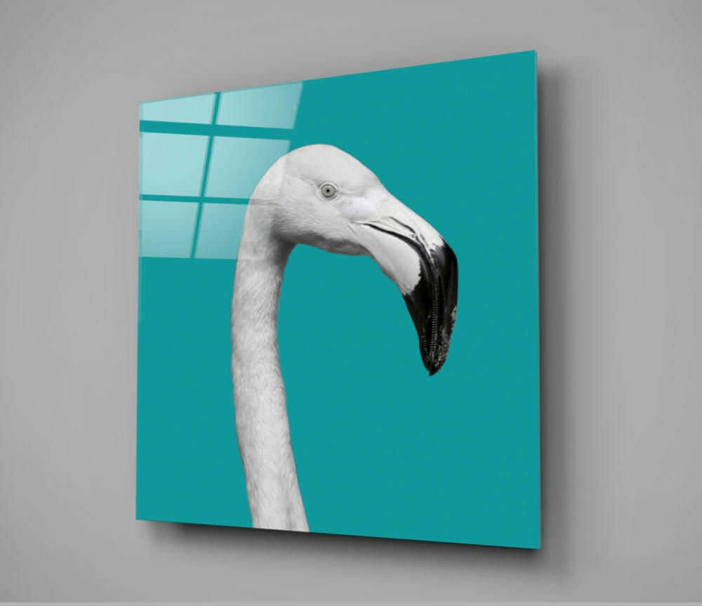 Flamingo Glass Wall Art.