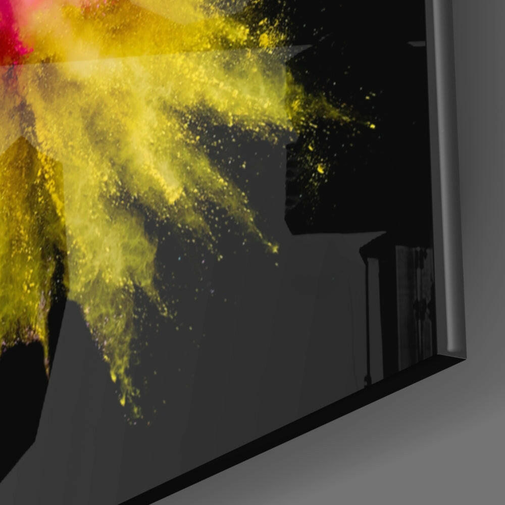Color Explosion Glass Wall Art.