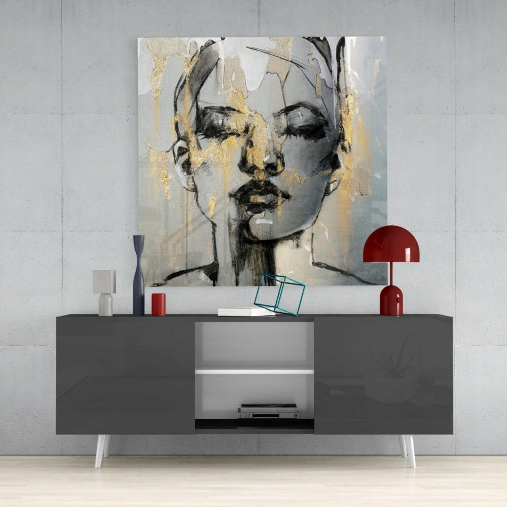 Women's Glass Wall Art.