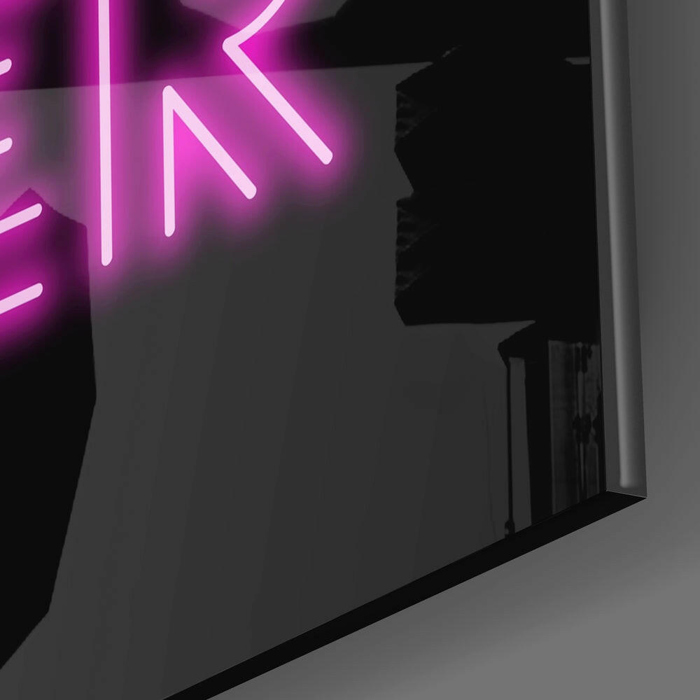 “Now or Never” Glass Wall Art.