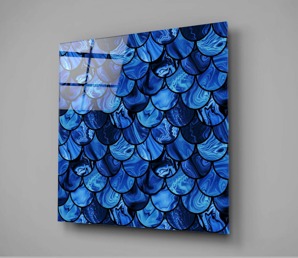 Fish Scale Glass Wall Art.