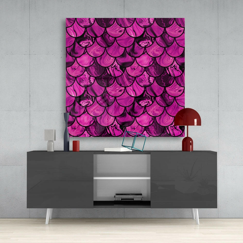 Fish Scale Glass Wall Art.