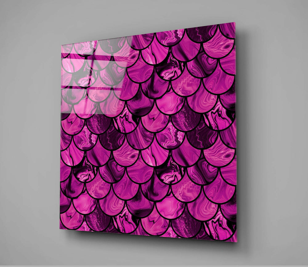 Fish Scale Glass Wall Art.