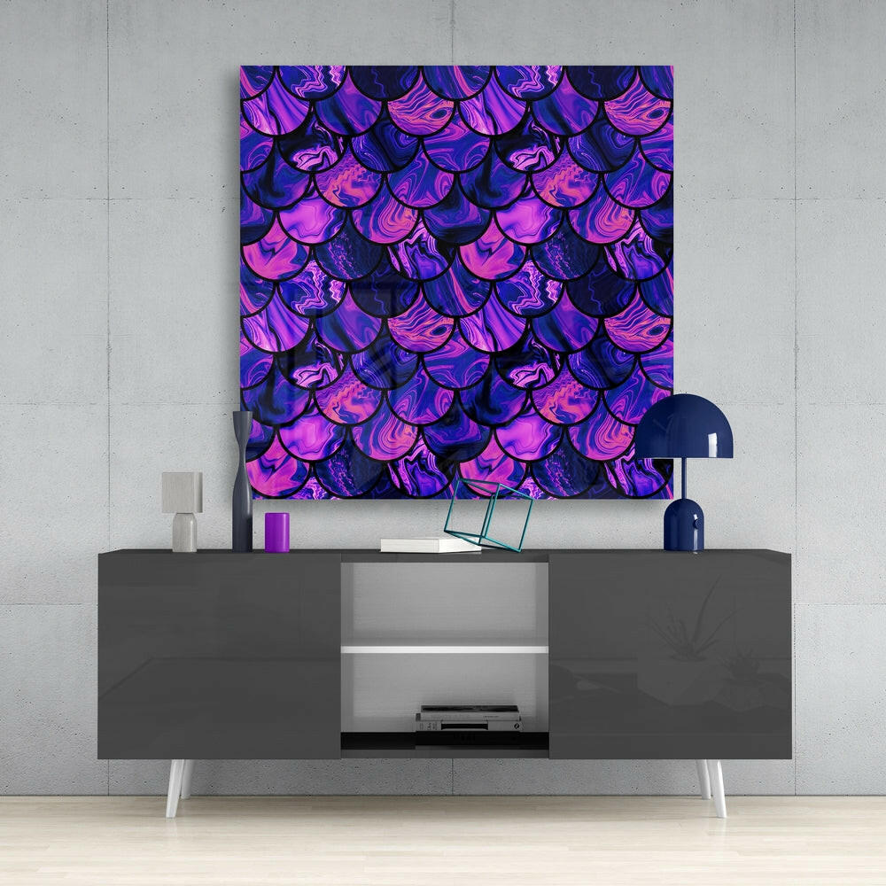 Fish Scale Glass Wall Art.