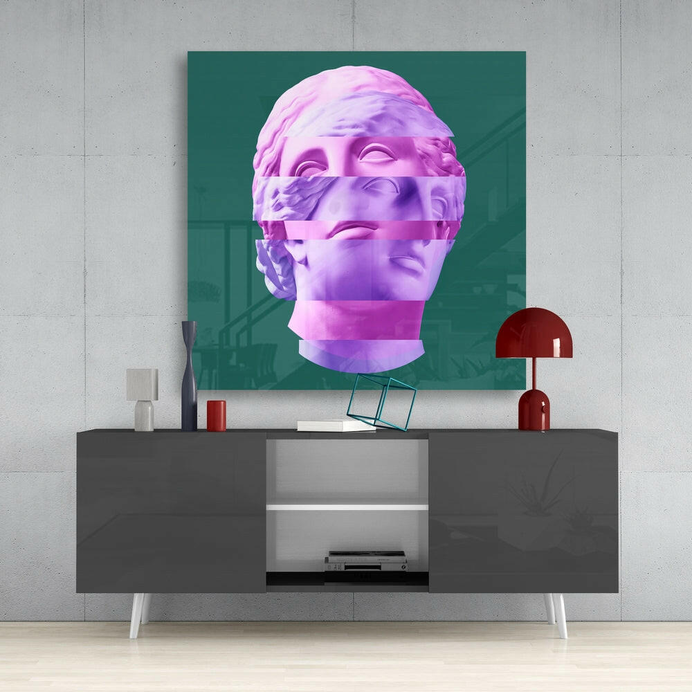 Sculpture Glass Wall Art.