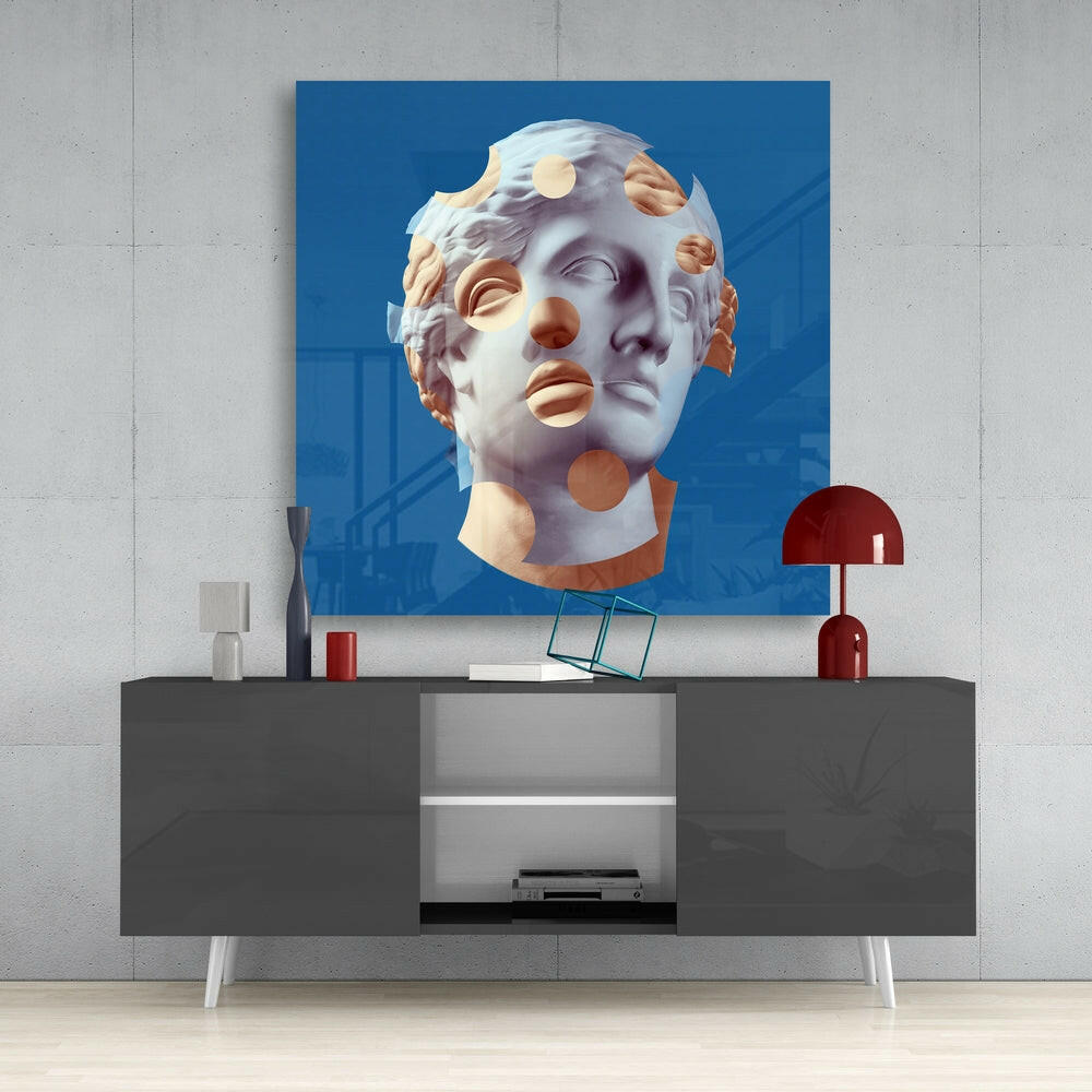 Sculpture Glass Wall Art.