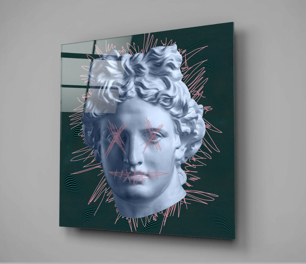 Sculpture Glass Wall Art.