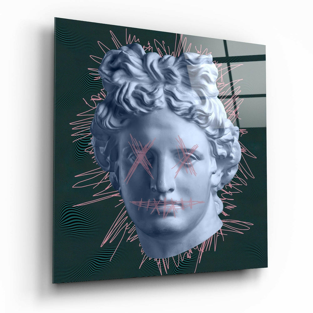 Sculpture Glass Wall Art.