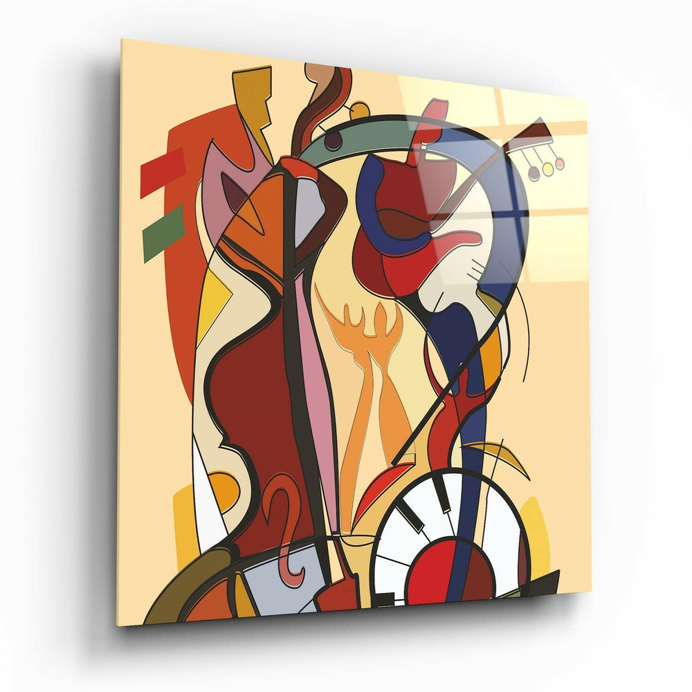 Alfred Gockel Wild Party Glass Wall Art.