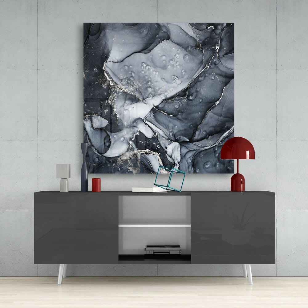 Abstract Glass Wall Art.