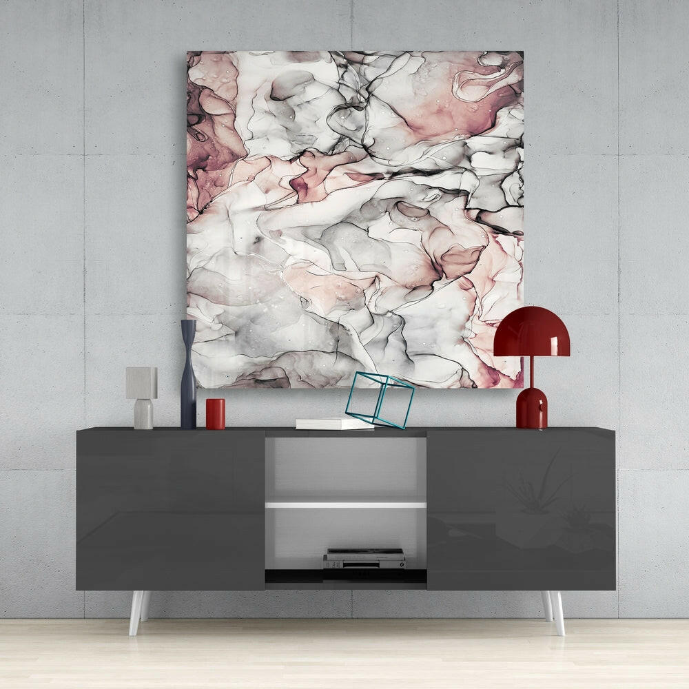 Abstract Glass Wall Art.