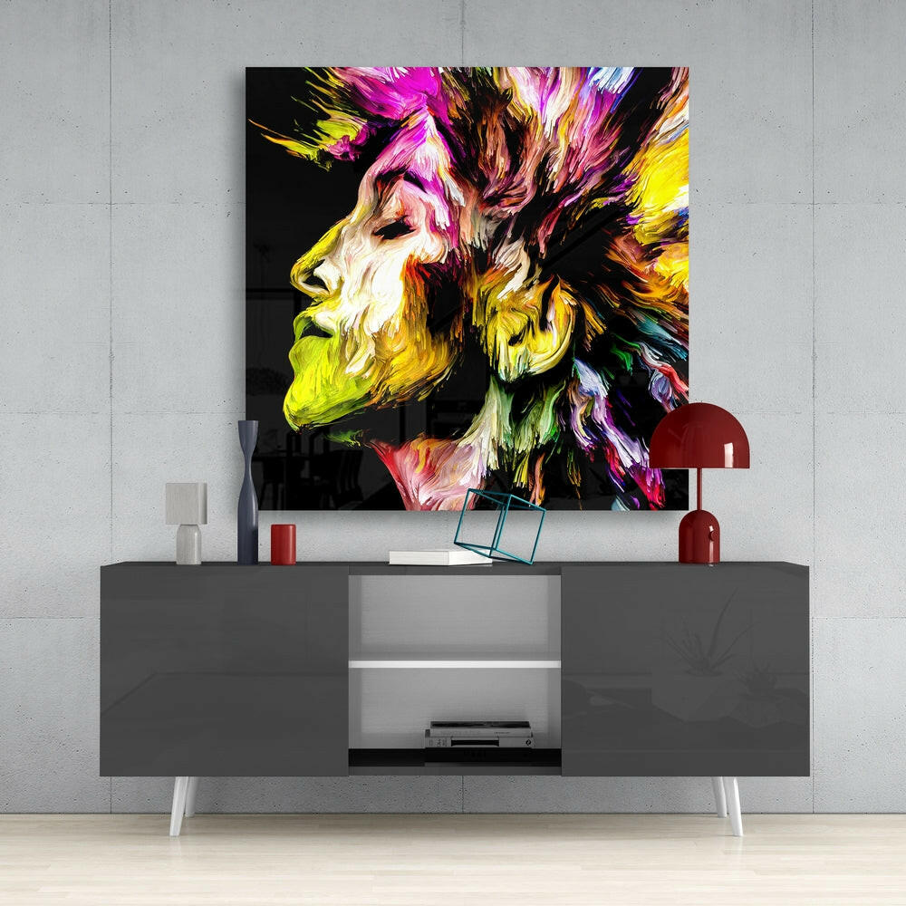 Thought Generation Glass Wall Art.