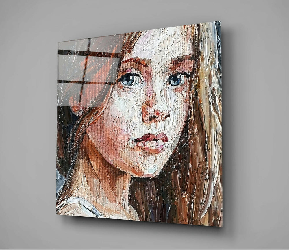 Girl Glass Wall Art.
