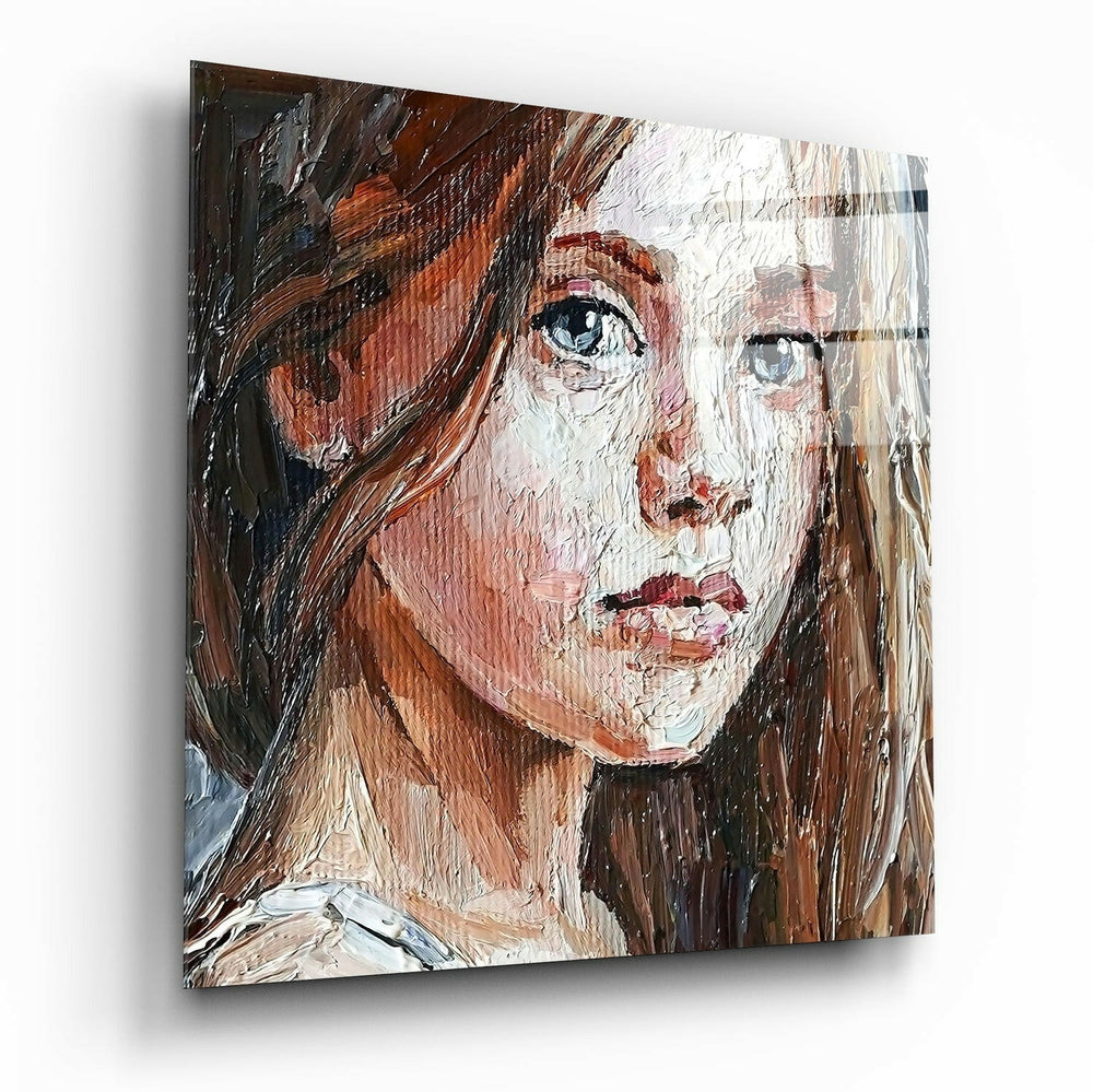 Girl Glass Wall Art.
