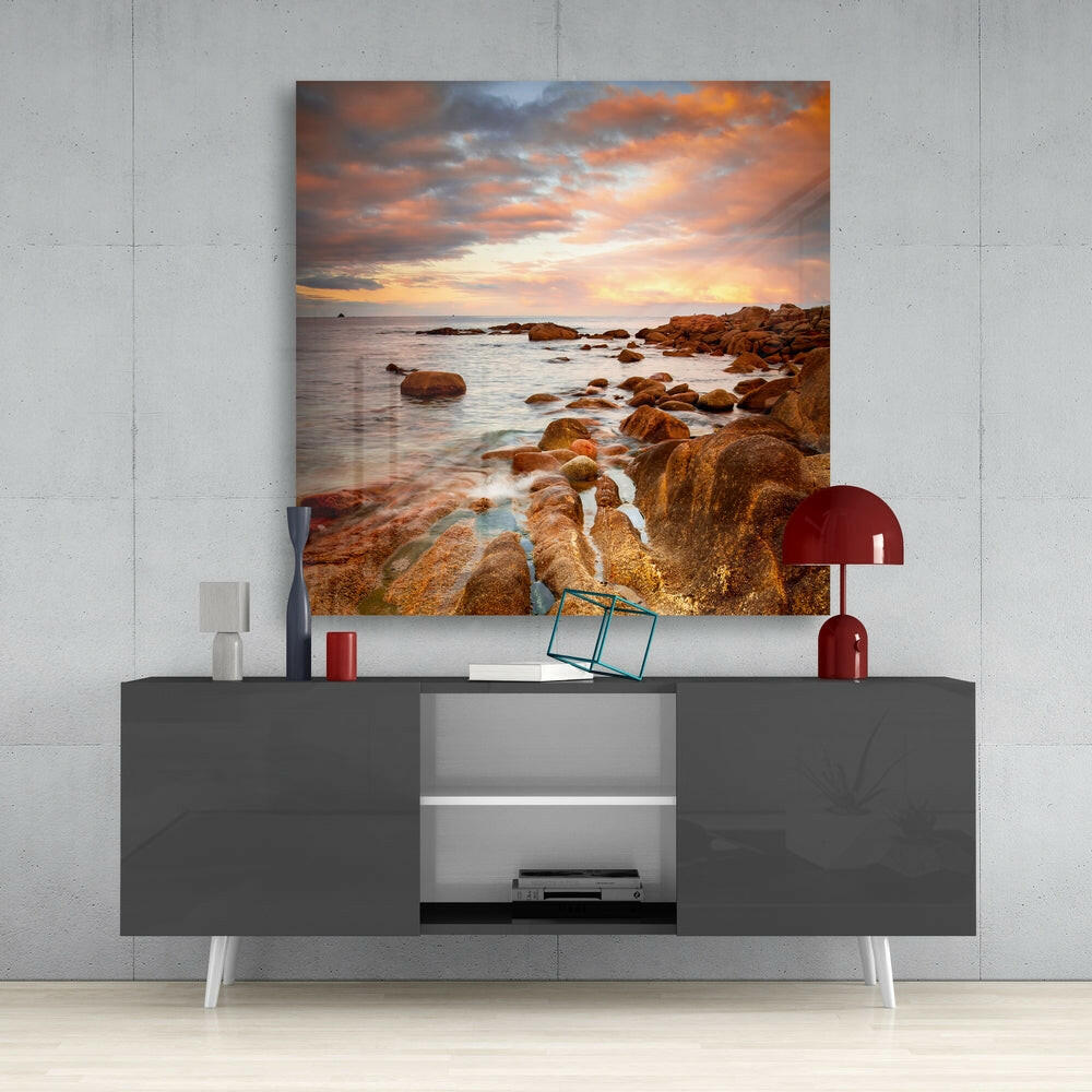 Color of the Sun Glass Wall Art.