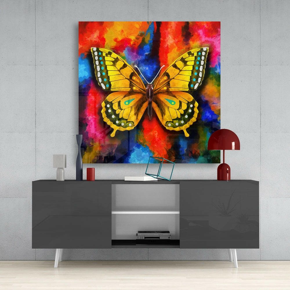 Butterfly Glass Wall Art.