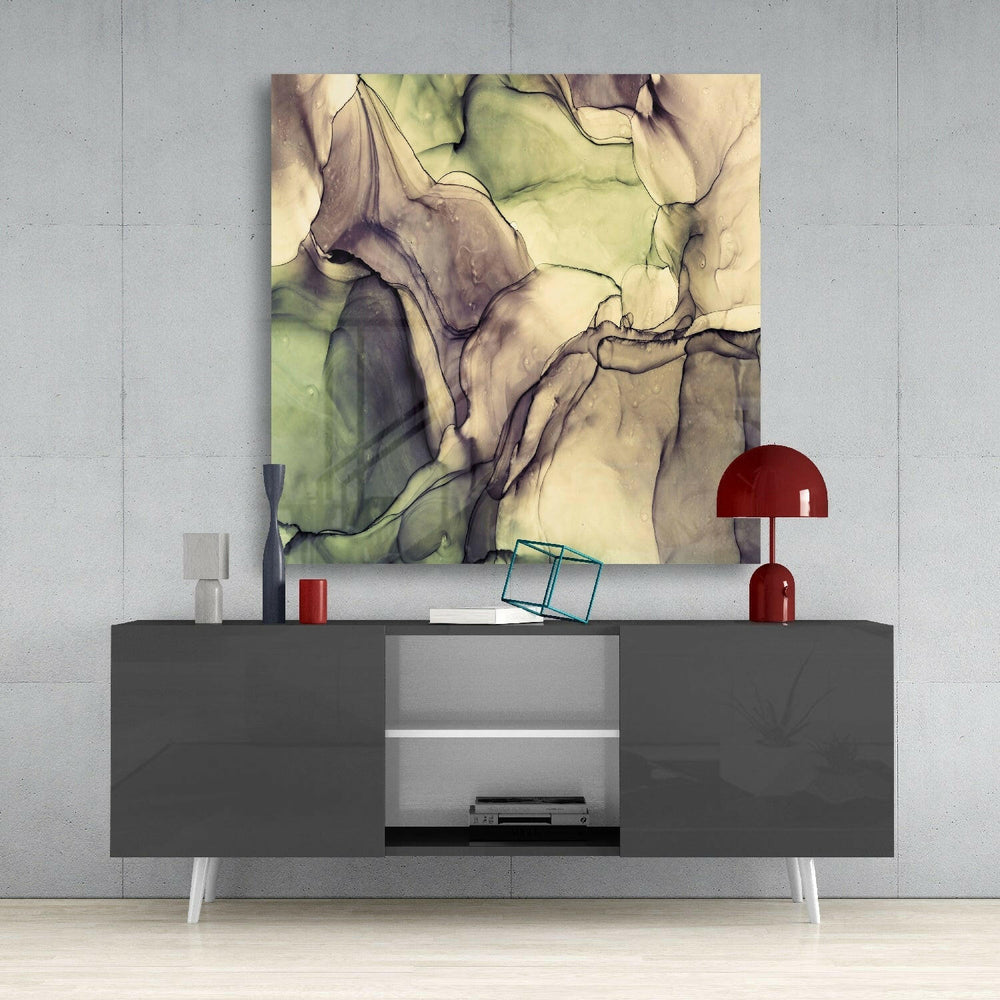 Colored Marble Glass Wall Art.