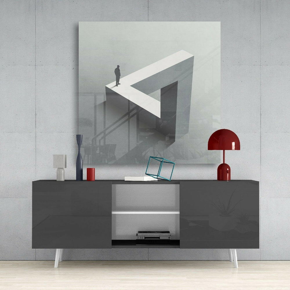 Dead End Glass Wall Art.