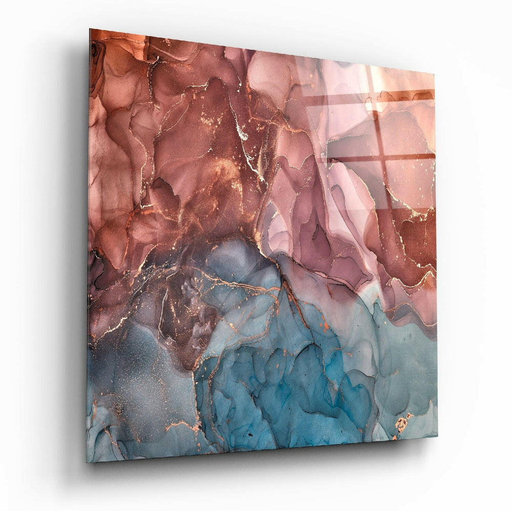 Colored Marble Glass Wall Art.