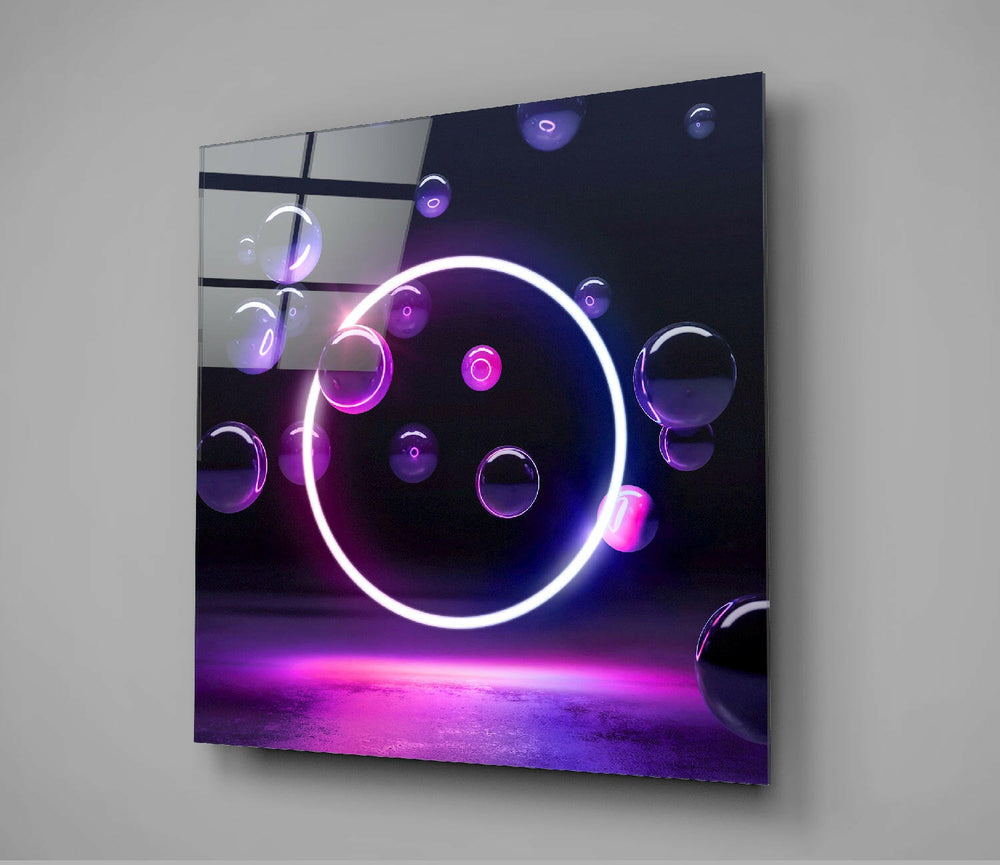 Circle Glass Wall Art.