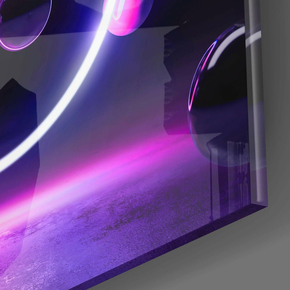 Circle Glass Wall Art.