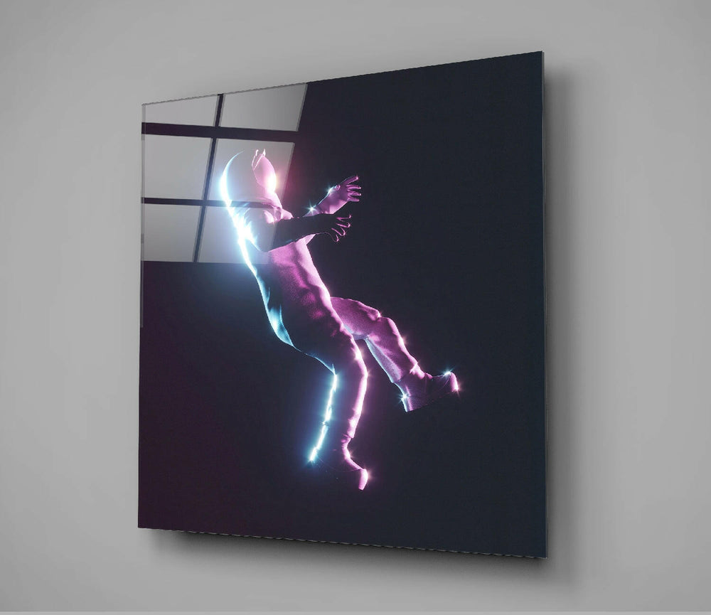 Astronaut Glass Wall Art.