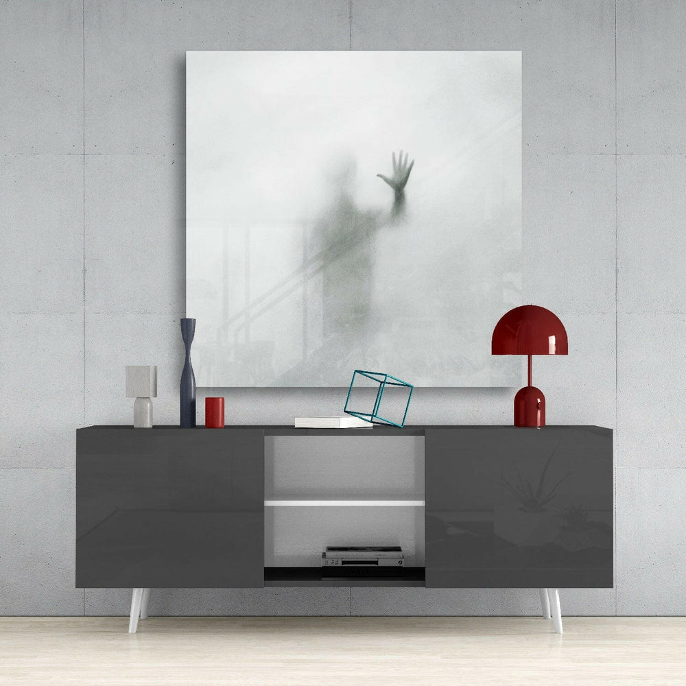 Despair Glass Wall Art.