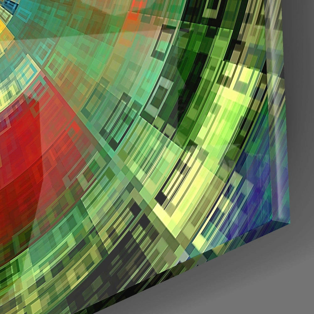 Color Wheel Glass Wall Art.
